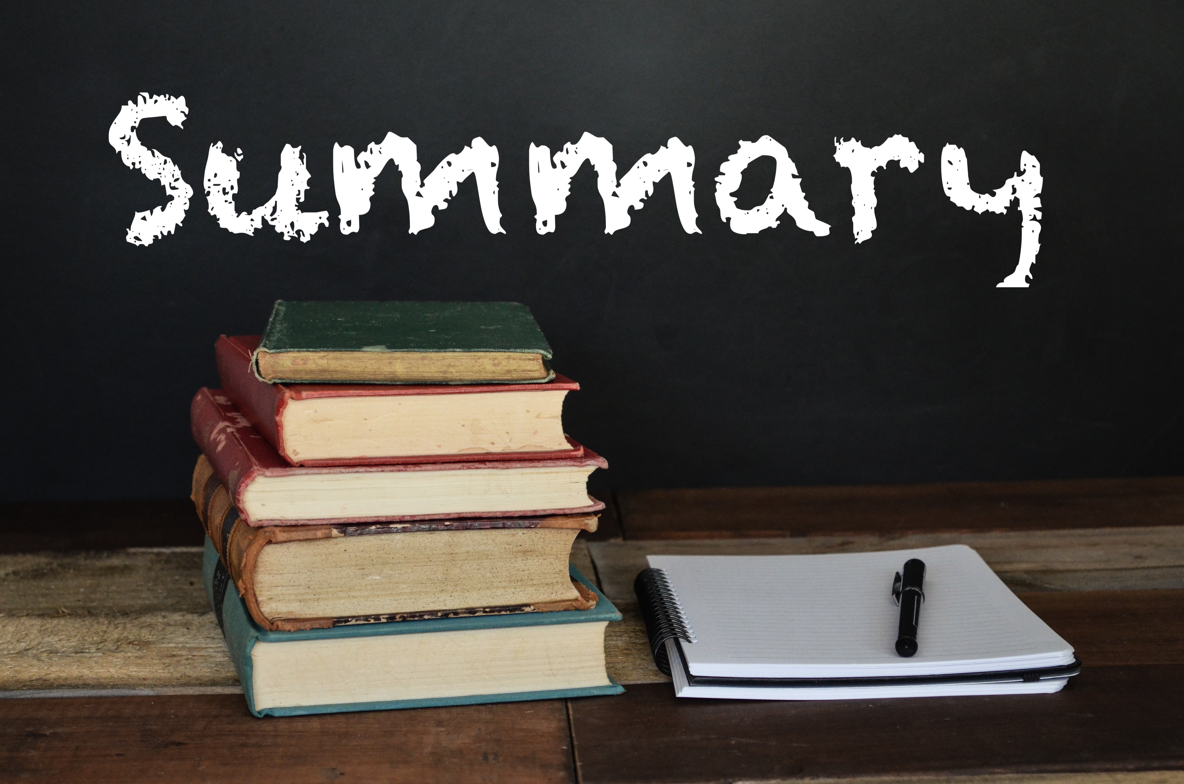 how to write a summary in a presentation