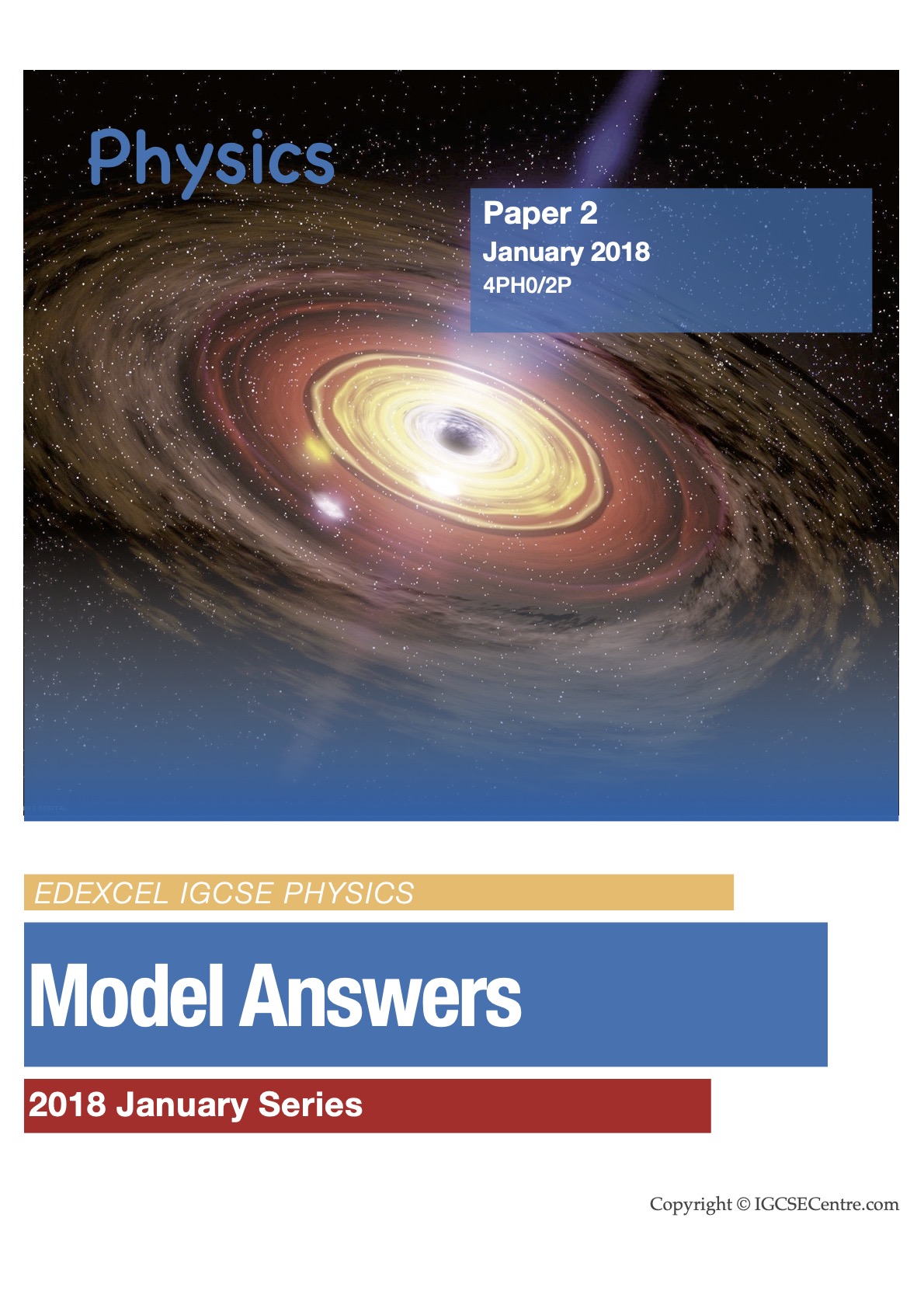 IGCSE Centre Edexcel iGCSE Exam Model Answers